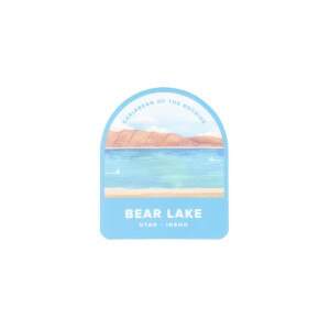Leah jay illustration bear lake travel sticker 3in